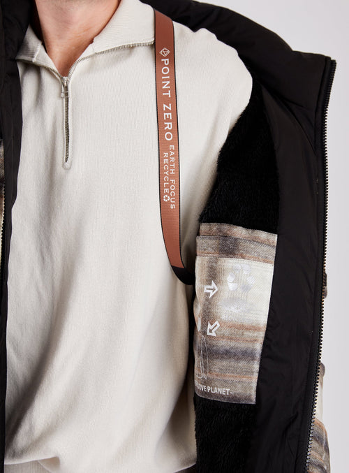 BELLECOTE| Cashmere-touch Plaid Printed Jacket || BELLECOTE | Veste à gros carreaux imprimés